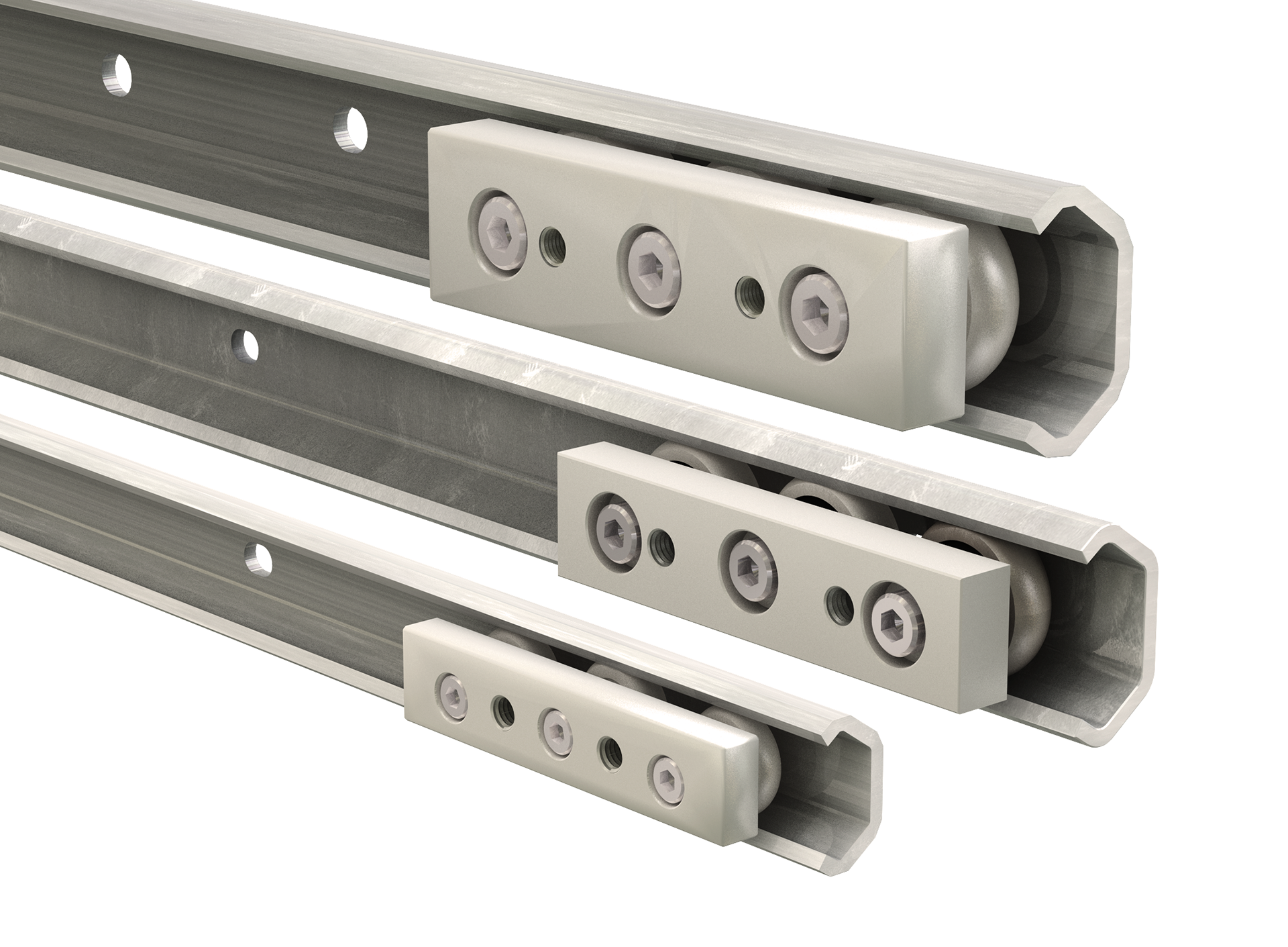 Commercial Rail Linear Slide Size Comparison