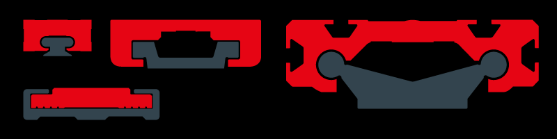 Gliding Surface Technology Bearings diagrams