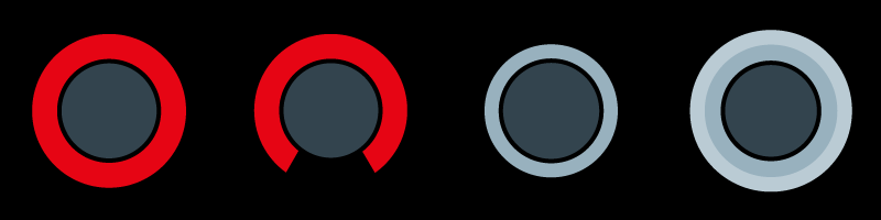 Round shaft bearings